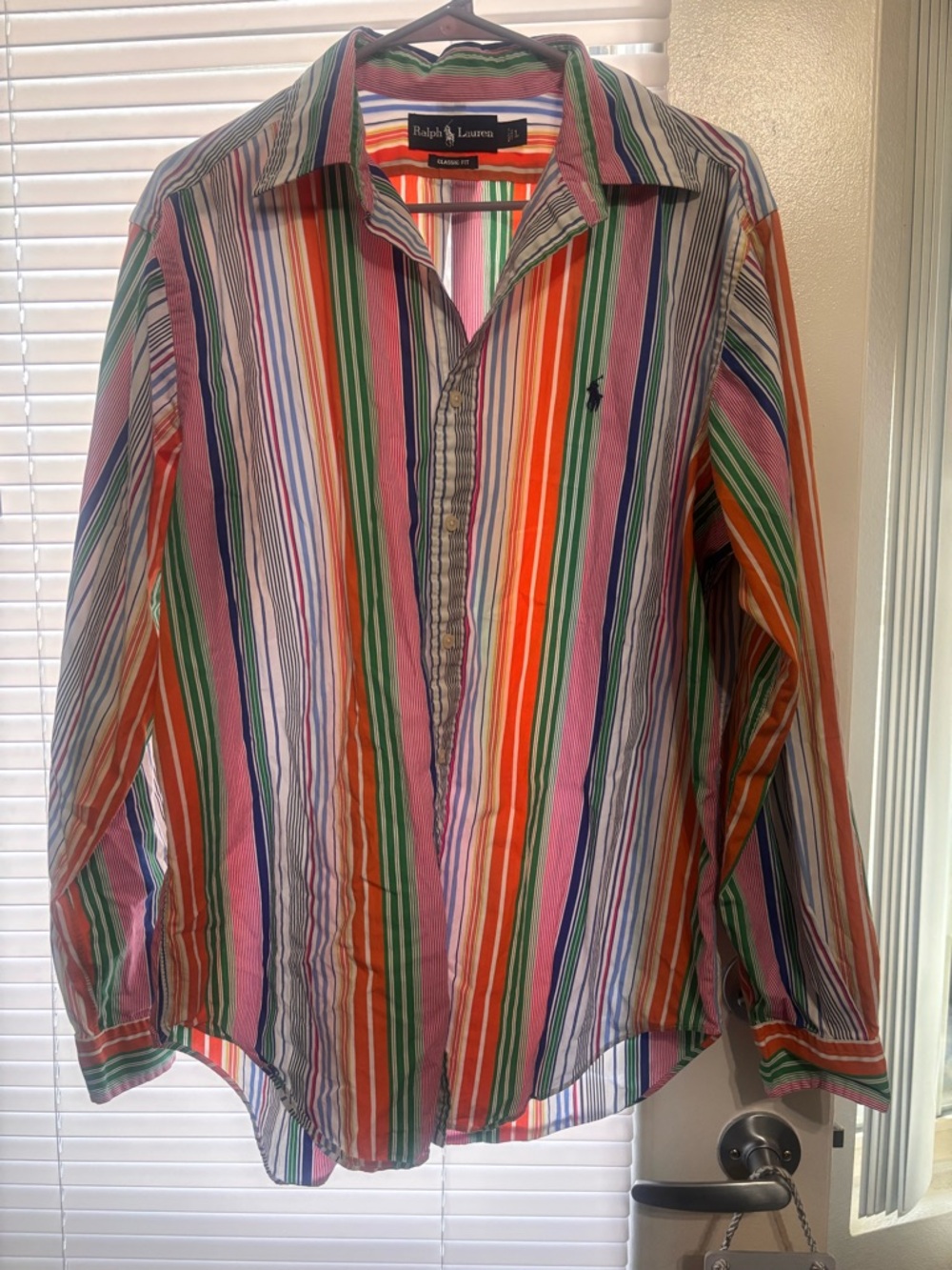 Ralph Lauren Men's Multicolor Striped Cotton Shirt